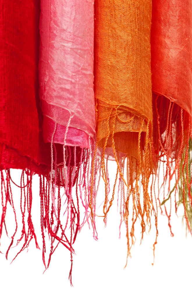 Thai silk scarves